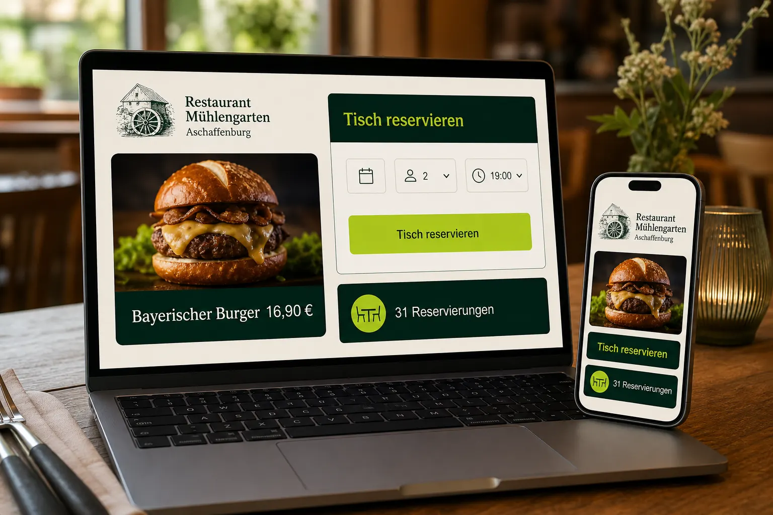 Arbeitsplatz für eine lokale Google-Kampagne
